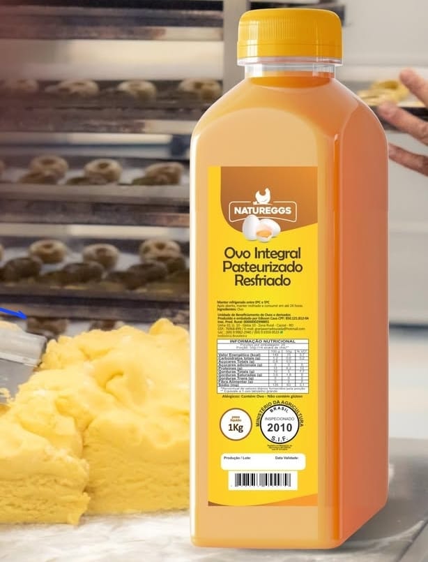 Garrafa de Ovos pasteurizados